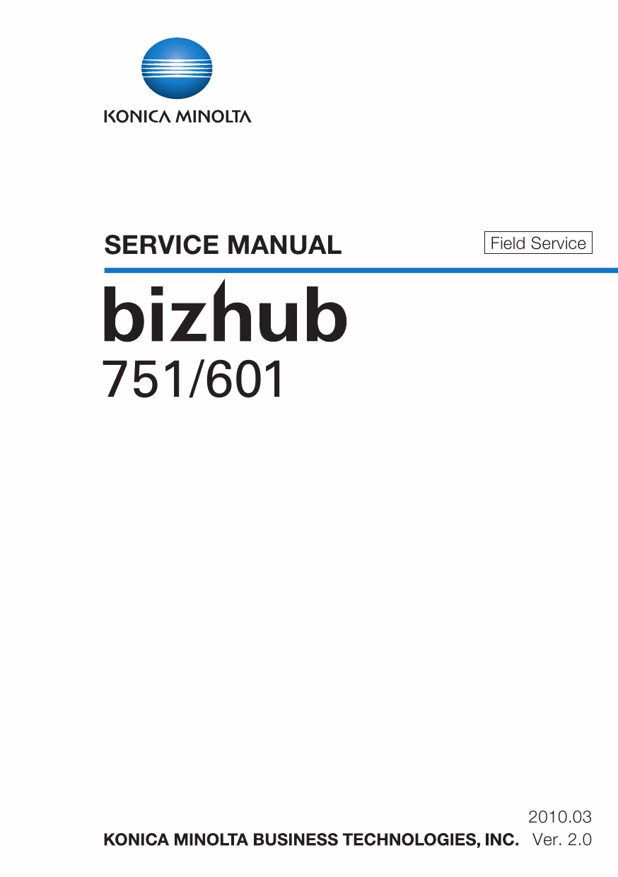 Konica-Minolta bizhub 601 751 FIELD-SERVICE Service Manual-1